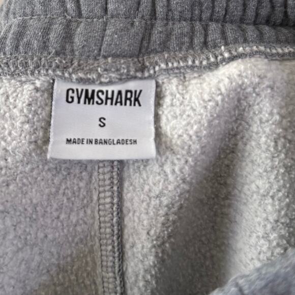 Gymshark Drawstring Jogger Fleece Lined Sweatpants Loungewear Gray W/Pockets-S - Picture 4 of 5